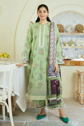 KP1028 - COCO Zara Shajahan 3PC Lawn Embroidered Suit